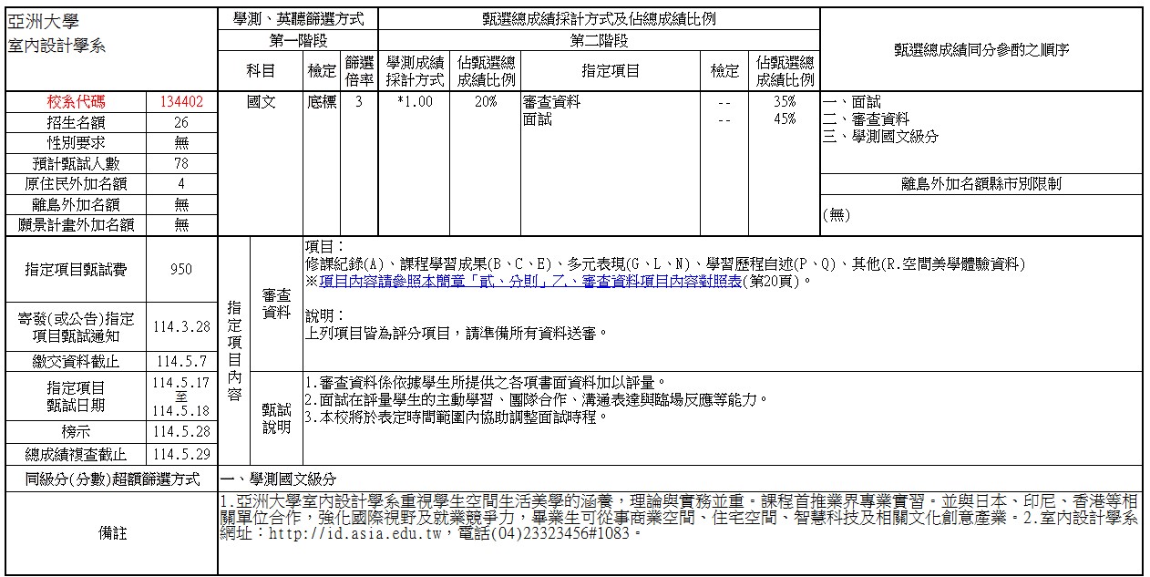 114甄選